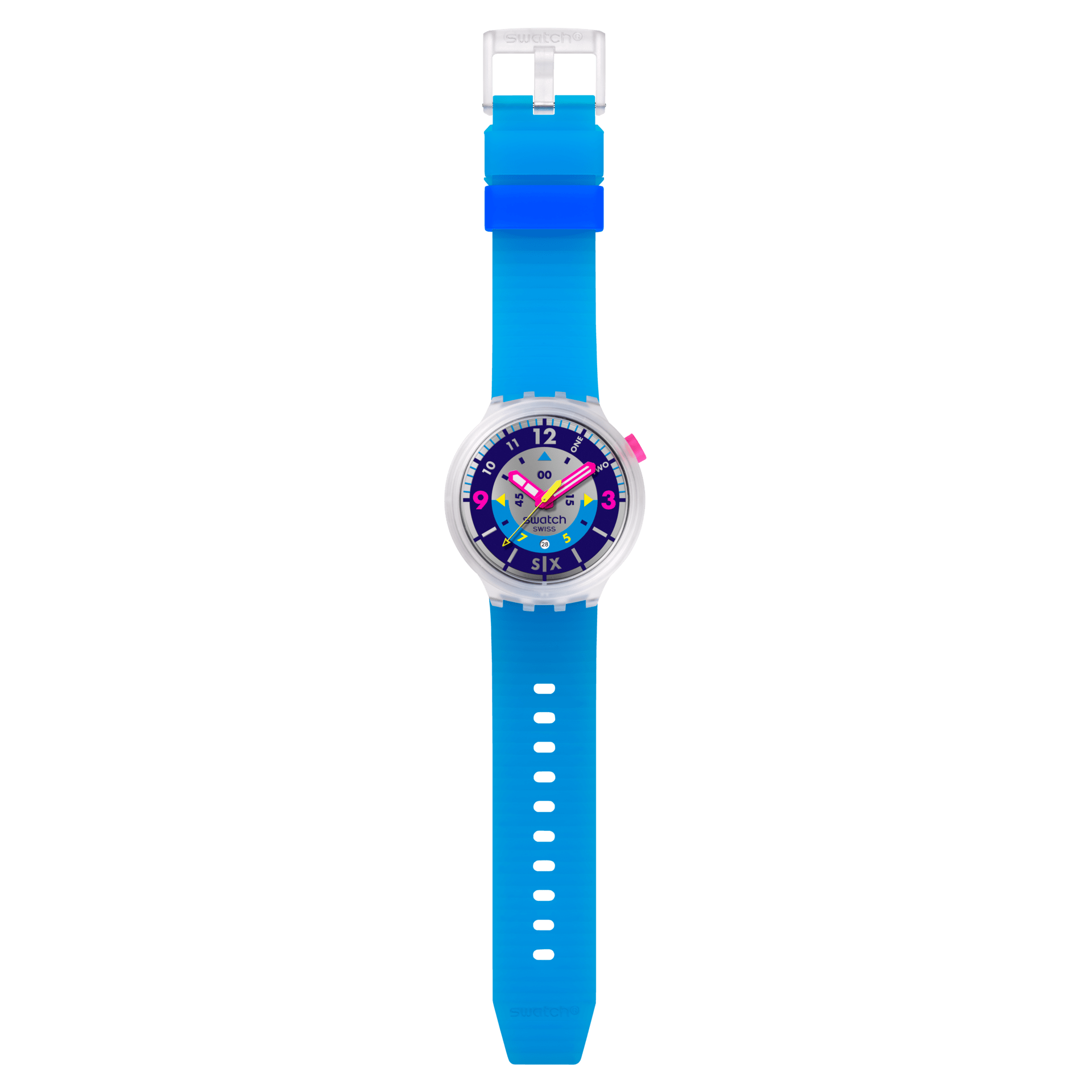 ساعت مچی سواچ مدل SWATCH NEON HIELO کد SB01K400