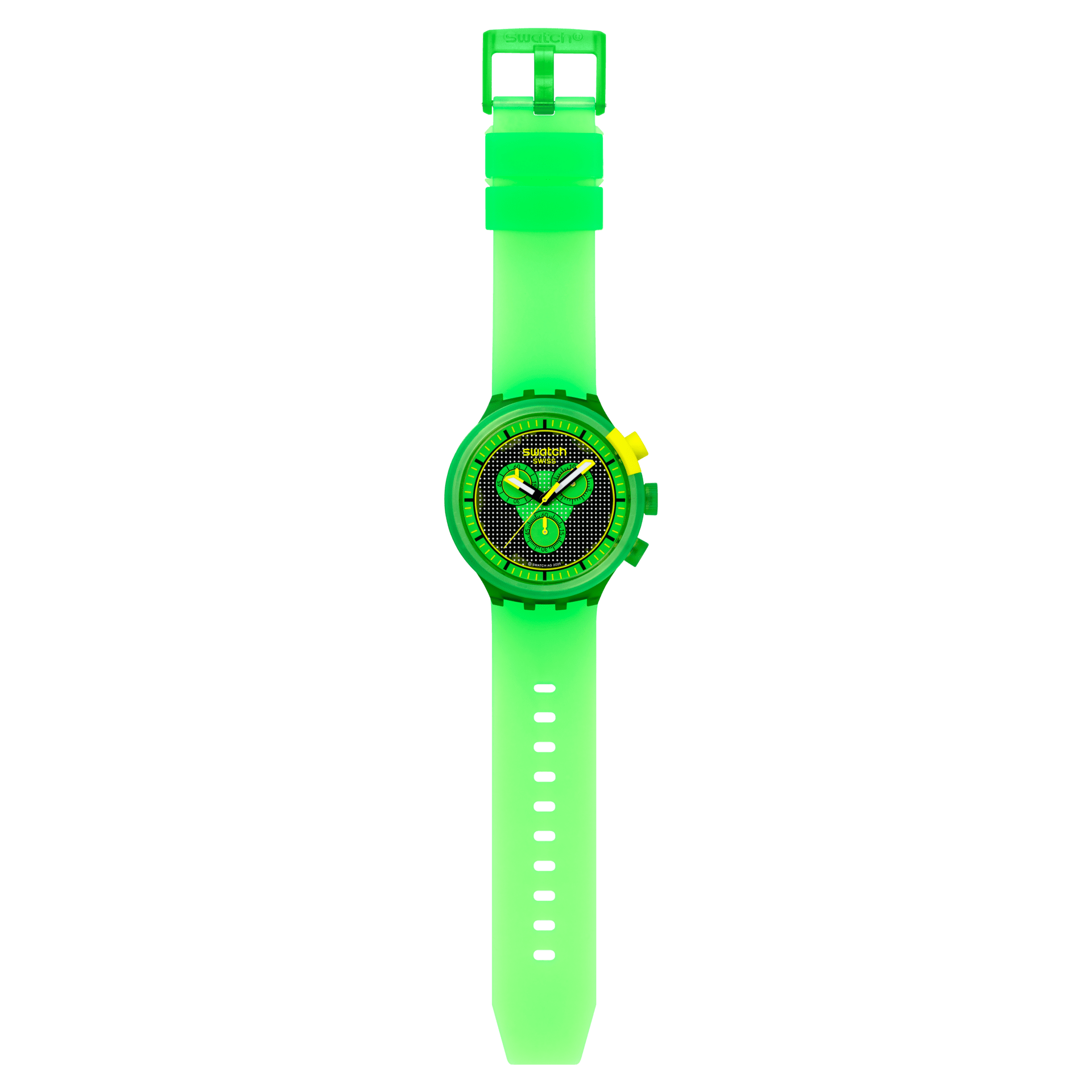 ساعت مچی سواچ مدل GLOWINGLY GREEN کد SB02G100
