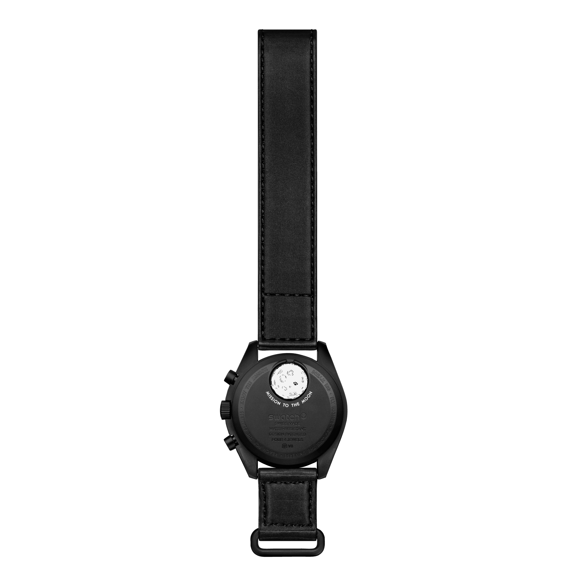 ساعت مچی سواچ مدل MISSION TO THE MOONPHASE – NEW MOON کد SO33B700