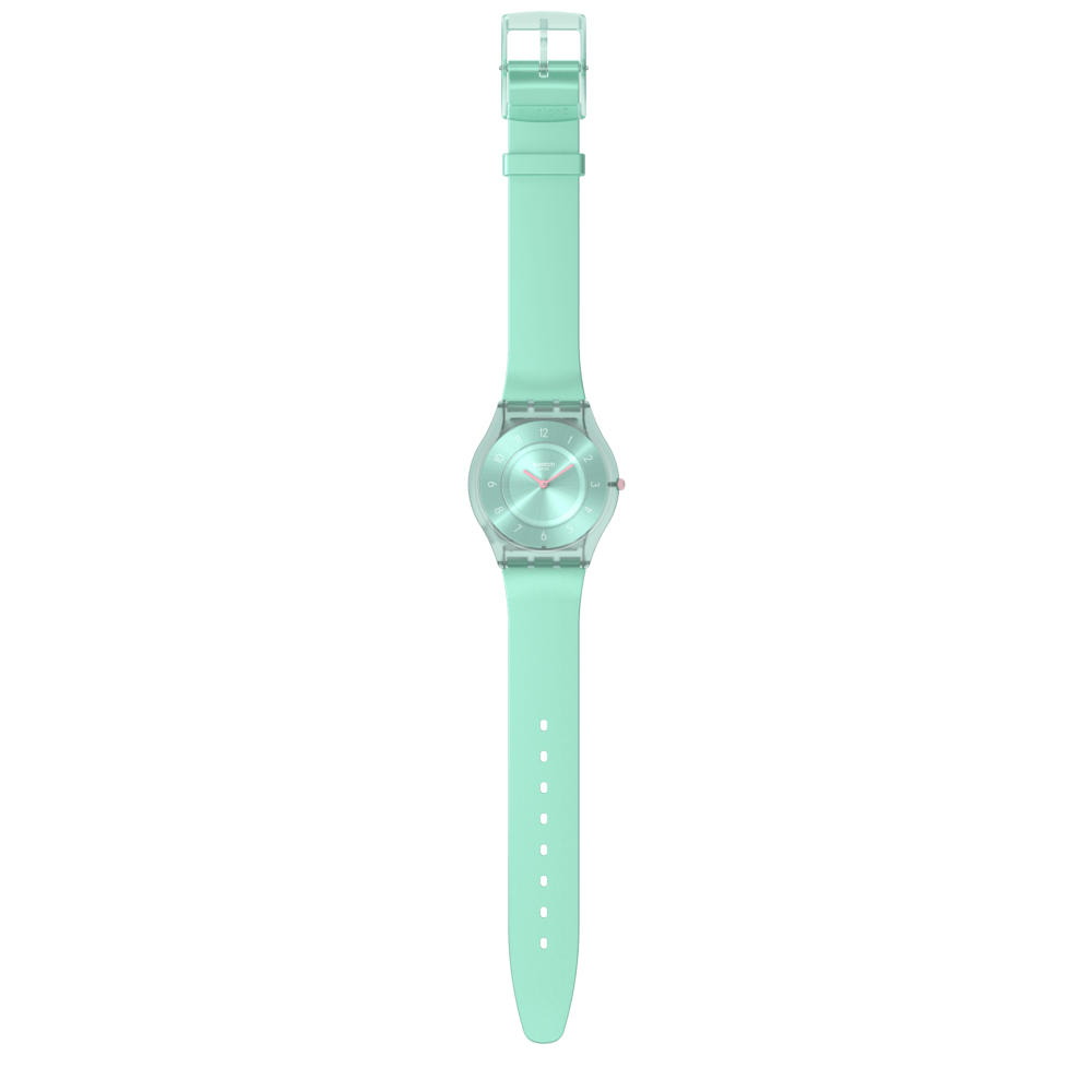 ساعت مچی سواچ مدل PASTELICIOUS TEAL کد SS08L100